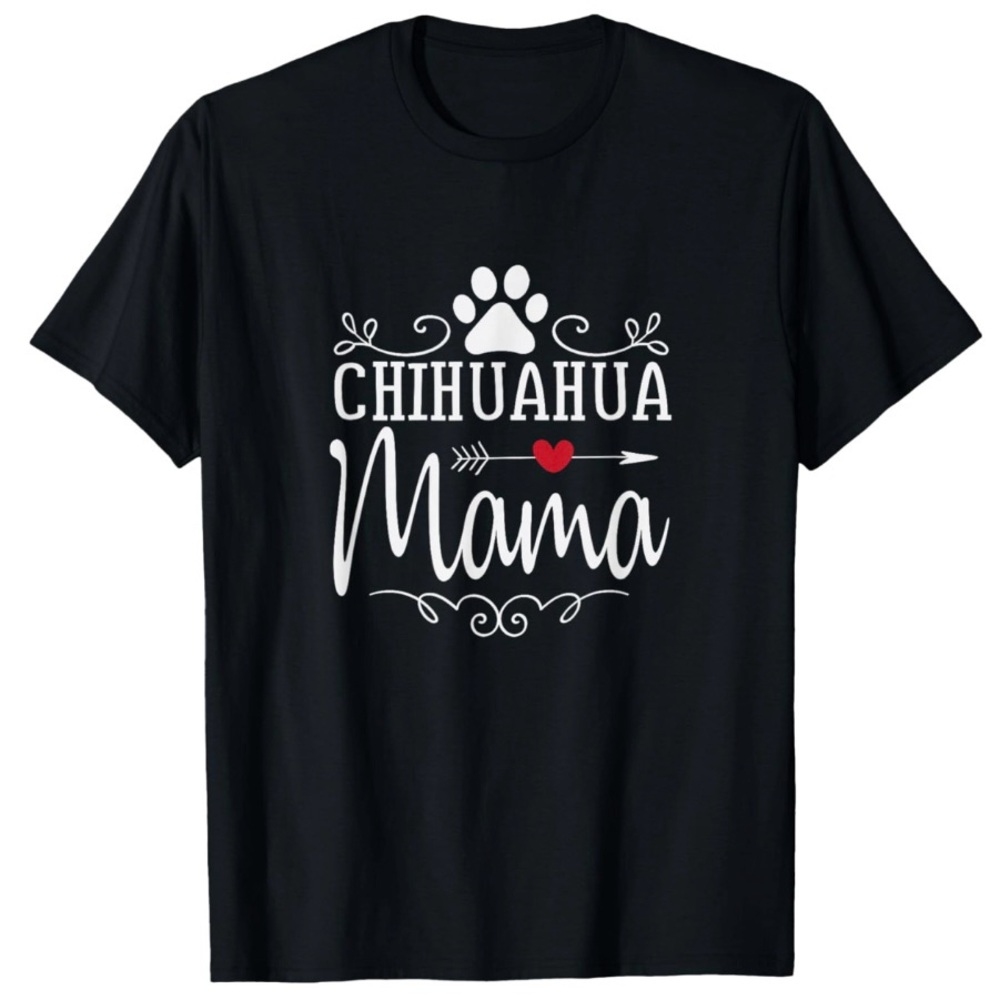 Chihuahua Mama Black T-Shirt NWT